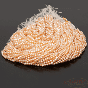 Pépites de perles d’eau douce rose sélection de taille, 1 fil