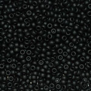 Miyuki Rocailles 8-401F matte black 9.9g