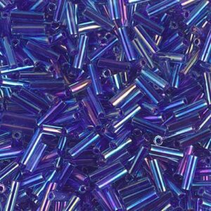 Miyuki pin beads BGL2-353 cobalt lined sapphire AB 5g