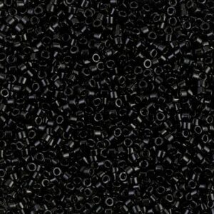 Delica Beads von Miyuki DB0010 black 5g