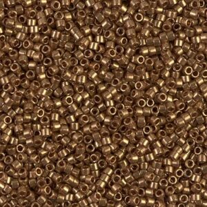 Delica Beads by Miyuki DB0115 dark topaz gold luster 5g