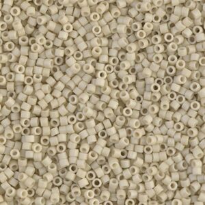 Delica Beads by Miyuki DB0388 matte opaque bone luster 5g
