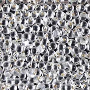 Drop Beads from Miyuki DP-1 silverlined crystal 5g