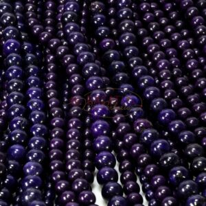 Magnesite ball glossy purple 4 – 10 mm, 1 strand