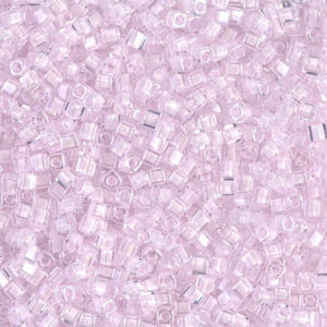 Miyuki Cube SB18-207 pink lined crystal 5g
