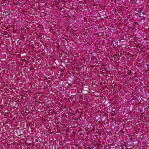 Miyuki Cube SB18-2603 sparkling pink lined crystal 5g