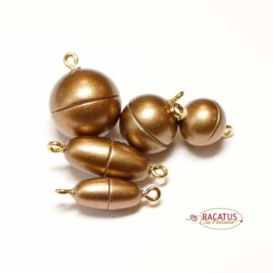 Magnetic clasp plastic bronze matt * top quality *