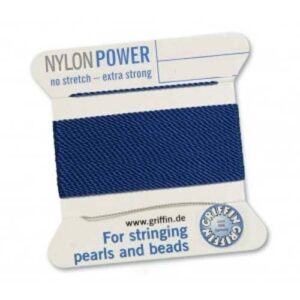 Pearl silk nylon power dark blue cards 2m (€ 0.70 / m)