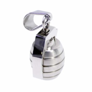 Pendant without chain hand grenade grenade stainless steel 17×12 mm