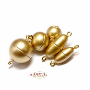 Magnetic clasp plastic gold matt * top quality *