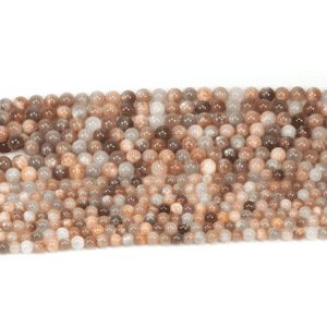 Moonstone ball natural mix 4 – 10 mm, 1 strand