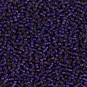 Miyuki Rocailles 15-1426 dyed S / L dark purple (like DB 609) 5g