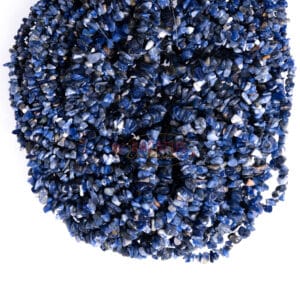 Sodalite sliver blue-white size selection, 1 strand