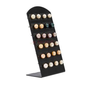 Stud earrings freshwater pearl mix, 12 pairs with display