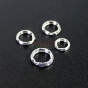 Split rings 925 silver Ø 5 – 7 mm 10 pieces
