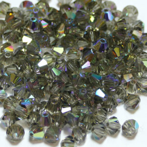 Crystal beads Bicone PRECIOSA black diamond AB 3 – 8 mm