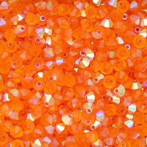 Crystal beads Bicone PRECIOSA sun AB matt 6 mm