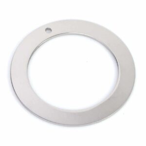 Pendentif anneau bord 4,5 mm acier inoxydable 32 mm
