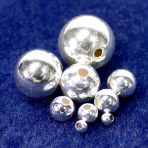 Sphères creuses 925 argent petit trou Ø 2,5 – 12 mm