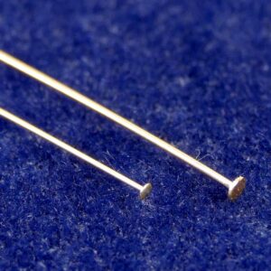 Headpins with pad 925 silver * gold-plated * Ø 50 – 80 mm