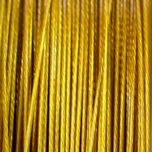 (€ 0.12 / m) Jewelry wire, stainless steel silk, 7 strands * dark gold * Ø 0.3 – 0.6 mm