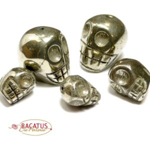 Pyrite skull with bore 12 – 18 mm (1 piece)