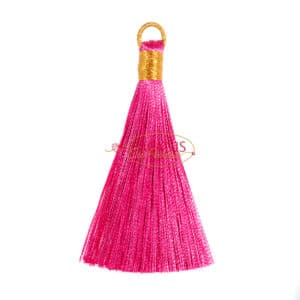 Tassel with gold lacing 75×10 mm color selection