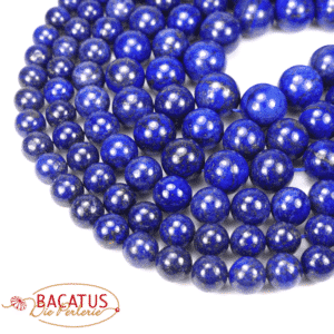 Boules de lapis lazuli brillant 2-18 mm, 1 fil