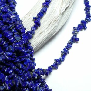 Pépites de lapis lazuli 3 x 5 mm, 1 fil