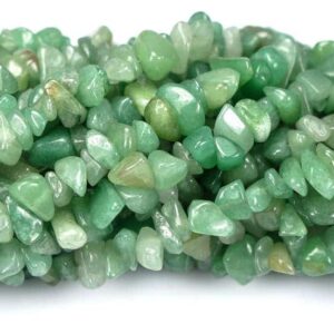 Aventurine sliver approx. 5x8mm, double strand