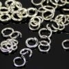 Jump rings eyelets open metal Ø 4 - 10 mm 20 pieces - silver, 4 mm - 0.7 mm
