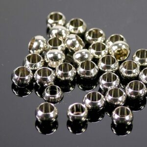 Perles grand trou métal 3×2 mm 50 pièces