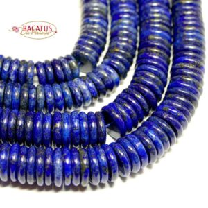 Disques de lapis-lazuli environ 3×10 & 3x12mm, 1 brin