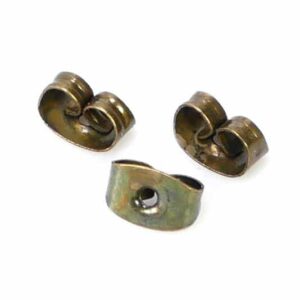 Bouchons de boucle d’oreille métal laiton Ø 5×3 mm 20 pièces
