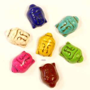 Stone bead Shiva head 29×20 mm color selection