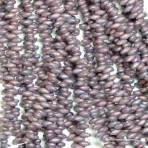 SuperDuo Beads Twin 2.5 × 5 mm Opaque Violet Nebula Mat (35), 1 strand