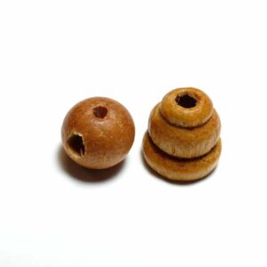 Guru bead Sumeru set santal clair 8-10 mm, 2 pièces. ensemble