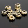 Perle grand trou, module perle, sélection de pierres précieuses 12 mm, 1 pièce - 12mm, Jaspe Dalmatien
