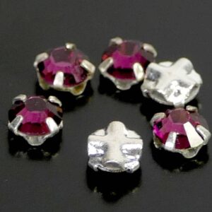 Perles en cristal de verre « Roses Viva » de la sélection de couleurs Preciosa 4mm