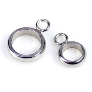 Stainless steel double eyelet 6×9 / 8×11 mm 5 pieces