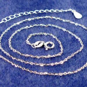 Chain with clasp 925 silver 0.7 mm 24cm