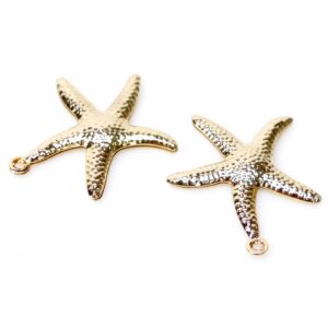 Stainless steel starfish pendant