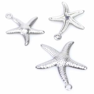 Stainless steel starfish pendant