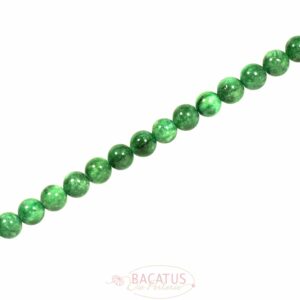Jade plain round shiny shades of green approx. 4-10mm, 1 strand