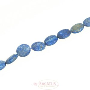 Lapis lazuli lentil matt approx. 18mm, 1 strand