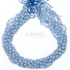 Angelit Fancy faceted light blue size selection, 1 strand