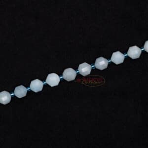 Aquamarine Fancy faceted approx. 7x8mm, 1 strand