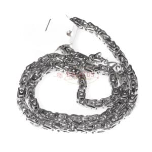 Byzantine chain with clasp stainless steel 58 cm