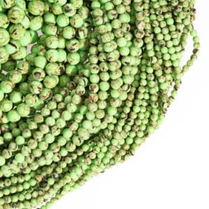 Jade Kugel grün braun gold 4-8mm, 1 Strang