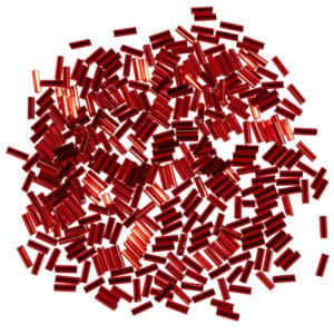 Stiftperle mit Silbereinzug 2x6mm rot, 17g (1kg=58,82€)